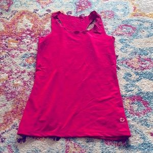 Oiselle Scantron tank top bright fuschia pink M